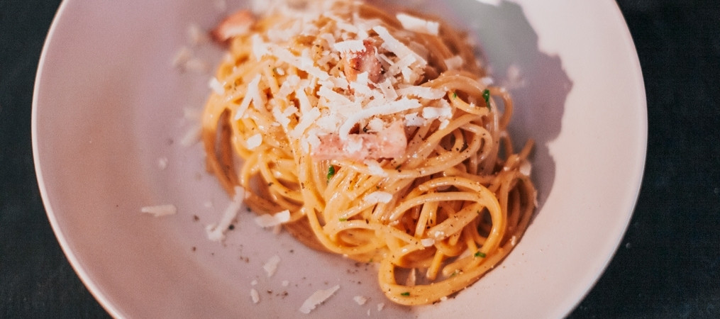 Fertige Spaghetti Carbonara