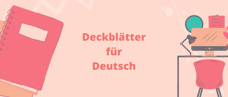 Deutsch Deckblatt