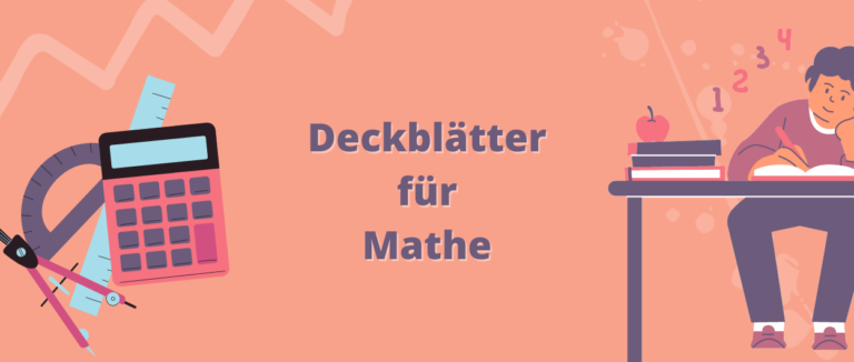 Mathe Deckblatt